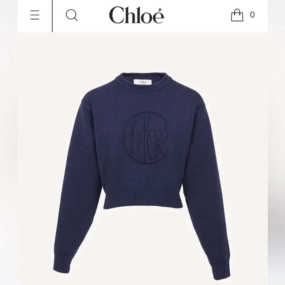 ✨ CHLOE knitted logo sweater in wool fall 2024